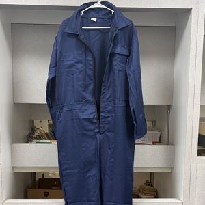 Navy Blue Coverall Jumpsuit